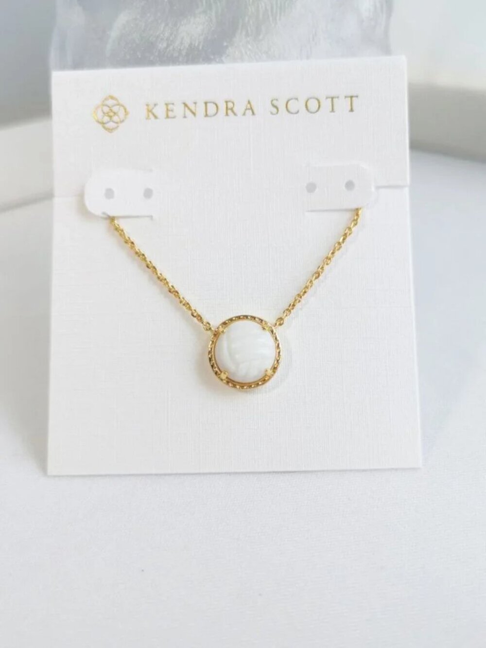 Kendra Scott Volleyball Gold Pendant Necklace